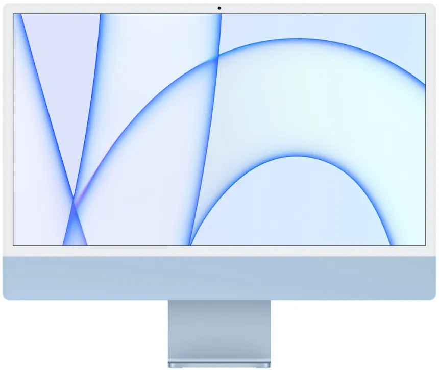 Apple iMac 24" Retina 4,5K, M1 (8C CPU, 8C GPU), 8 ГБ, 256 ГБ SSD, синий