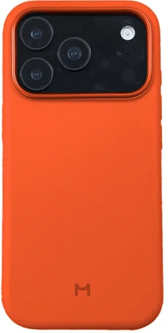 Чехол Magssory для iPhone 17 Pro, силикон, с MagSafe, Оранжевый