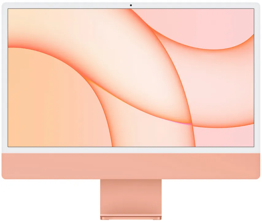 Apple iMac 24" Retina 4,5K, M1 (8C CPU, 8C GPU), 8 ГБ, 512 ГБ SSD, оранжевый