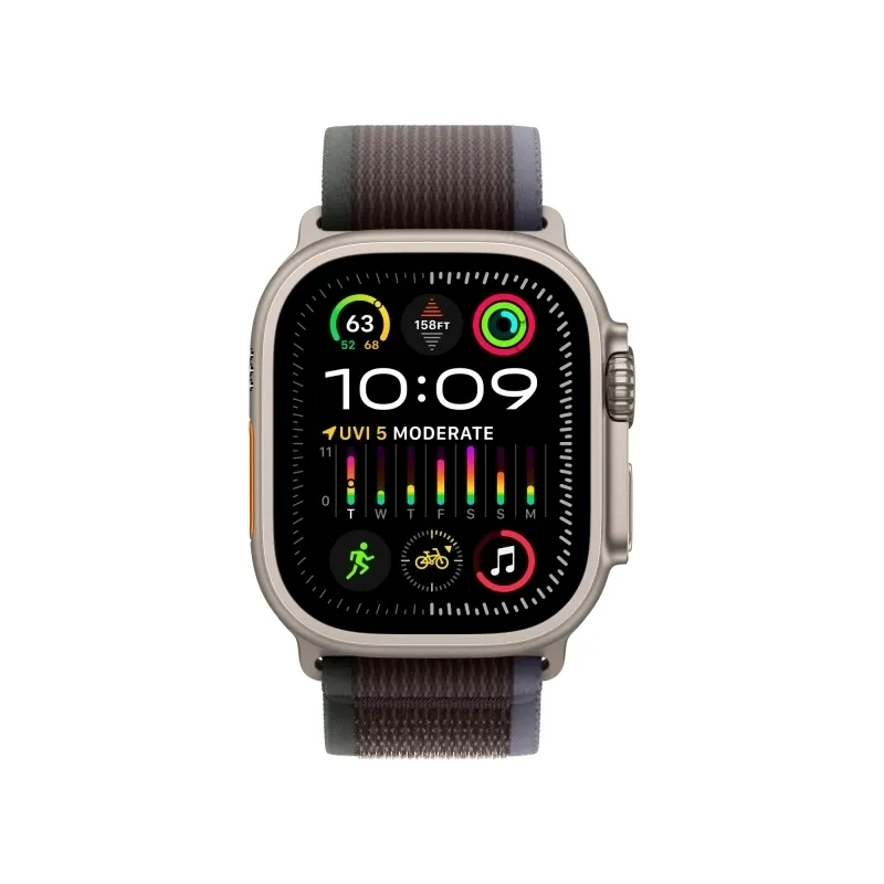 Apple Watch Ultra 2 GPS + Cellular, 49 мм, корпус из титана, ремешок Trail синего/черного цвета