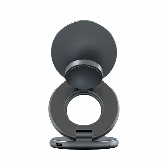 Складное беспроводное зарядное устройство 3в1 Magssory Signature Pro, с поддержкой Qi2, "Темная ночь"
