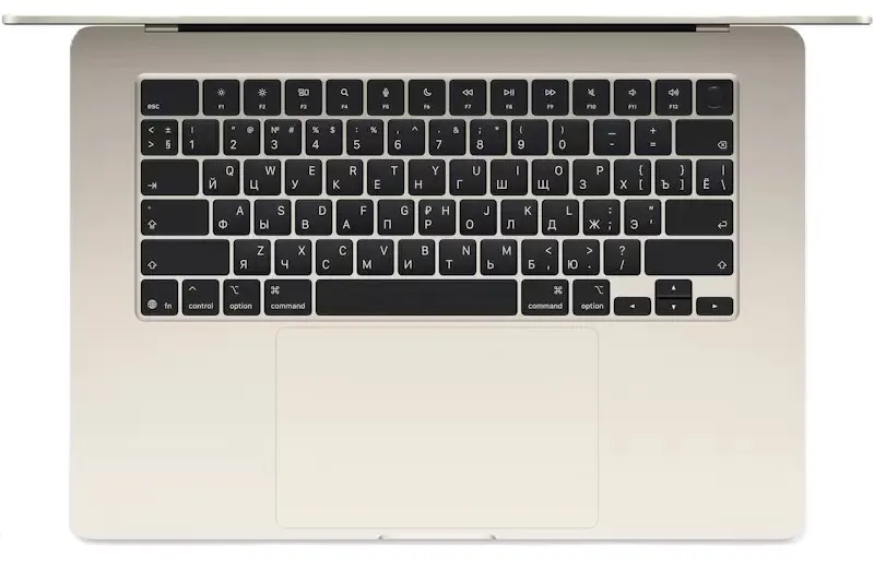 Apple MacBook Air 15" (M3 8C CPU, 10C GPU, 2024) 8 ГБ, 256 ГБ SSD, "Сияющая звезда", MRYR3