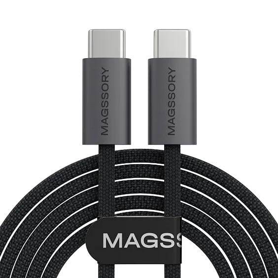 Кабель Magssory Line C 60Вт 2.4 м USB-C Cable, Темно-серый
