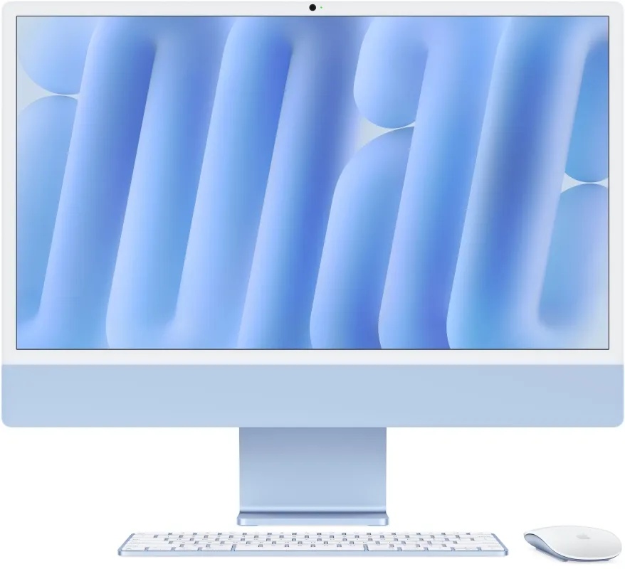 Apple iMac 24" Retina 4,5K, M4 (10C CPU, 10C GPU), 16 ГБ, 512 ГБ SSD, синий