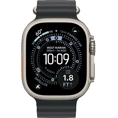 Apple Watch Ultra 3 GPS + Cellular, 49 мм, корпус из титана, ремешок Ocean чёрного цвета