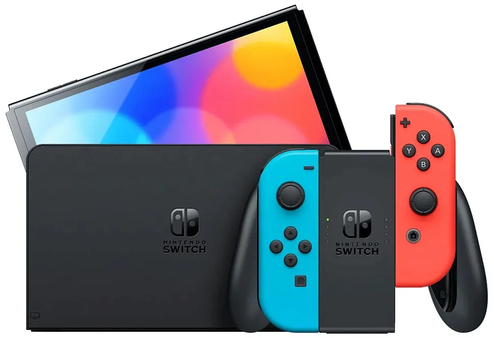 Игровая приставка Nintendo Switch OLED 64 ГБ Неоновая