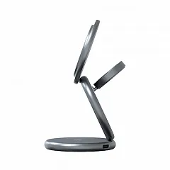 Складное беспроводное зарядное устройство 3в1 Magssory Signature Pro, с поддержкой Qi2, "Темная ночь"