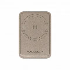 Кардхолдер Magssory Duo Magnetic Kickstand Wallet, с MagSafe, ACL011, Тёмно-бежевый