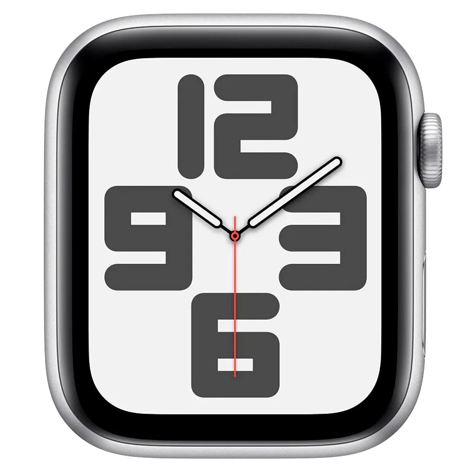 Apple Watch SE (2023), 40 мм, корпус из алюминия серебристого цвета, спортивный ремешок синего цвета