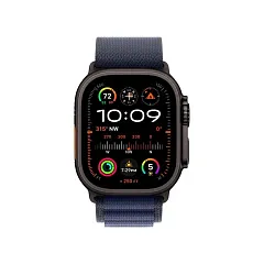 Apple Watch Ultra 2 GPS + Cellular, 49 мм, корпус из черного титана, ремешок Alpine темно-синего цвета