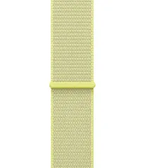 Apple Watch SE (2025), 40 мм, корпус из алюминия цвета «сияющая звезда», спортивный ремешок Loop неоновой-желтого цвета