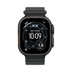 Apple Watch Ultra 3 GPS + Cellular, 49 мм, корпус из чёрного титана, ремешок Ocean чёрного цвета