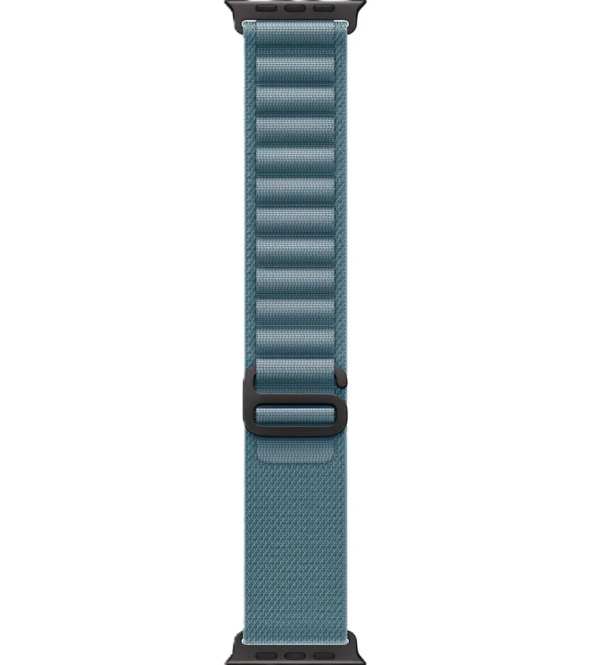 Apple Watch Ultra 3 GPS + Cellular, 49 мм, корпус из чёрного титана, ремешок Alpine светло-голубого цвета