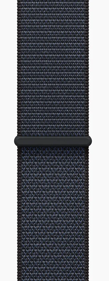 Apple Watch Series 10, 46 мм, корпус из алюминия цвета "черный глянец", спортивный ремешок Loop темно-синего цвета