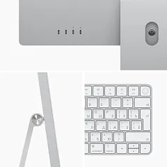Apple iMac 24" Retina 4,5K, M1 (8C CPU, 8C GPU), 8 ГБ, 256 ГБ SSD, серебристый