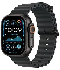 Apple Watch Ultra 2 GPS + Cellular, 49 мм, корпус из черного титана, ремешок Ocean черного цвета