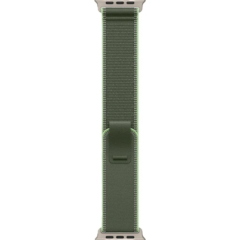 Apple Watch Ultra 3 GPS + Cellular, 49 мм, корпус из титана, ремешок Trail зелёного/неонового цвета