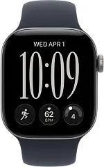 Apple Watch Series 12, 42 мм, корпус из алюминия цвета «серый космос», спортивный ремешок тёмно-синего цвета