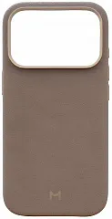 Чехол Magssory Eco-Leather Case для iPhone 17 Pro Max, с MagSafe, Тёмно-бежевый