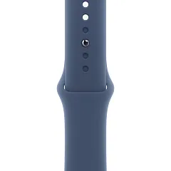 Apple Watch SE (2024), 44 мм, корпус из алюминия серебристого цвета, спортивный ремешок синего цвета