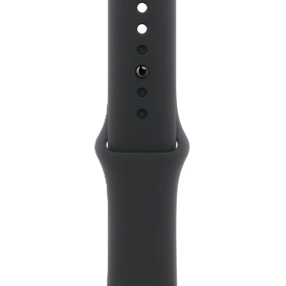 Apple Watch Series 11, 46 мм, корпус из алюминия цвета «космический серый», спортивный ремешок чёрного цвета